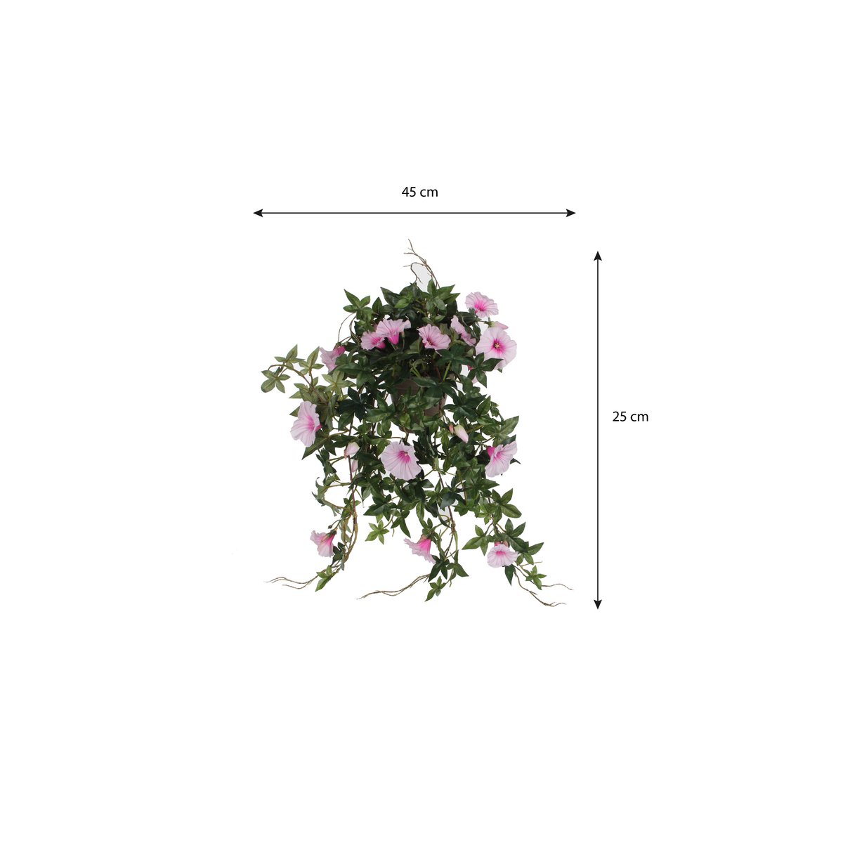 Kunst hangplant  Roze