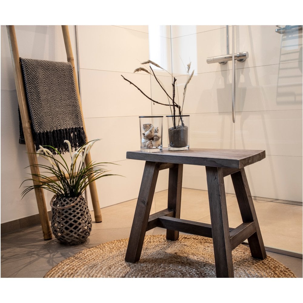Barcelona Bank - Natuurlijk, Teak, 50x25x45cm