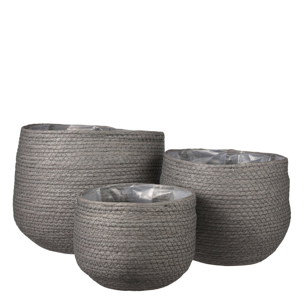 Plantenmand set Jorck Grijs