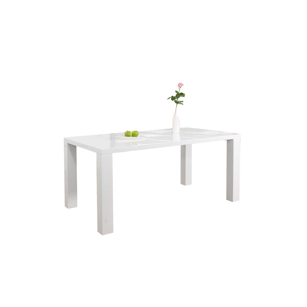 Eettafel 140x90x76 cm wit