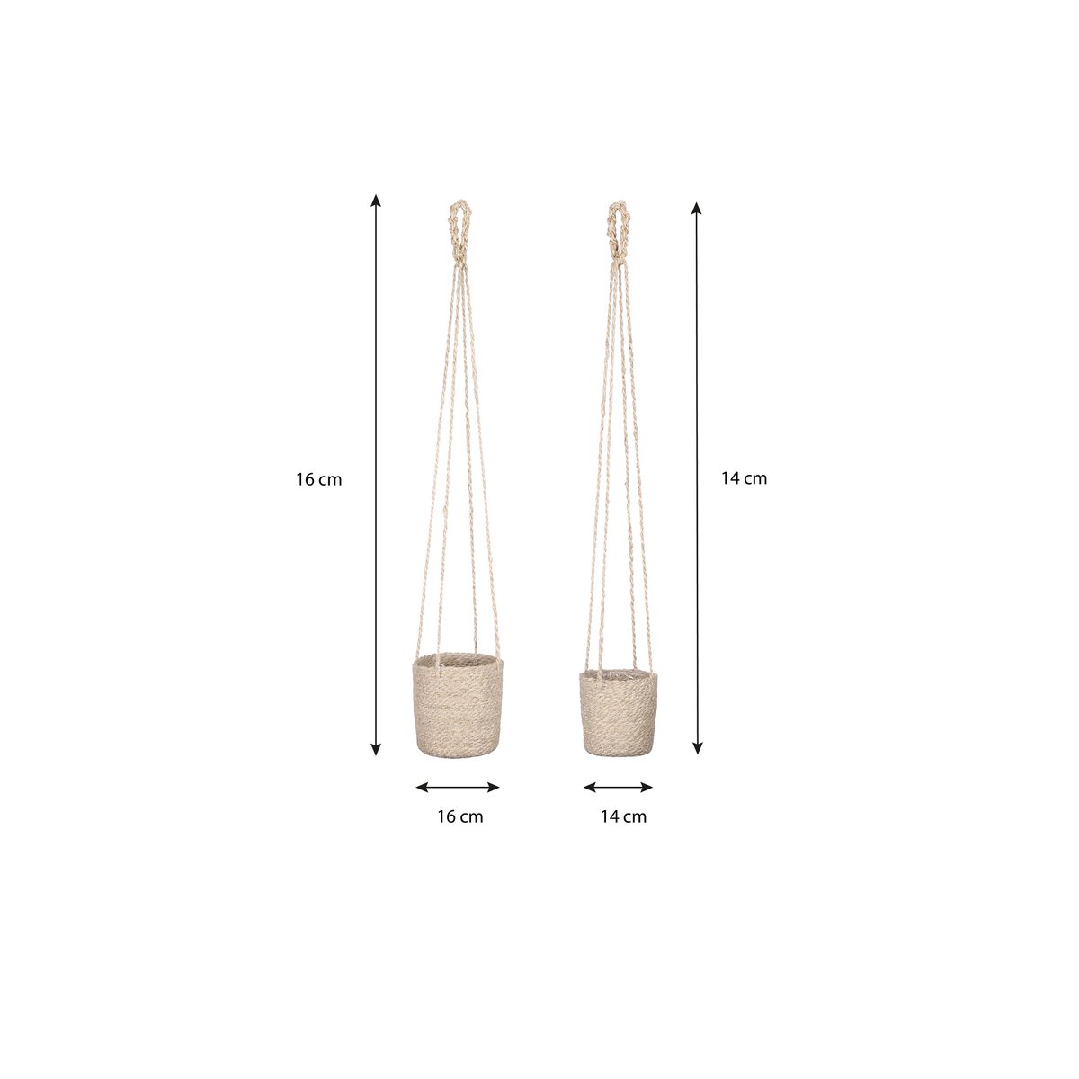 Plantenmand set Atlantic Crème