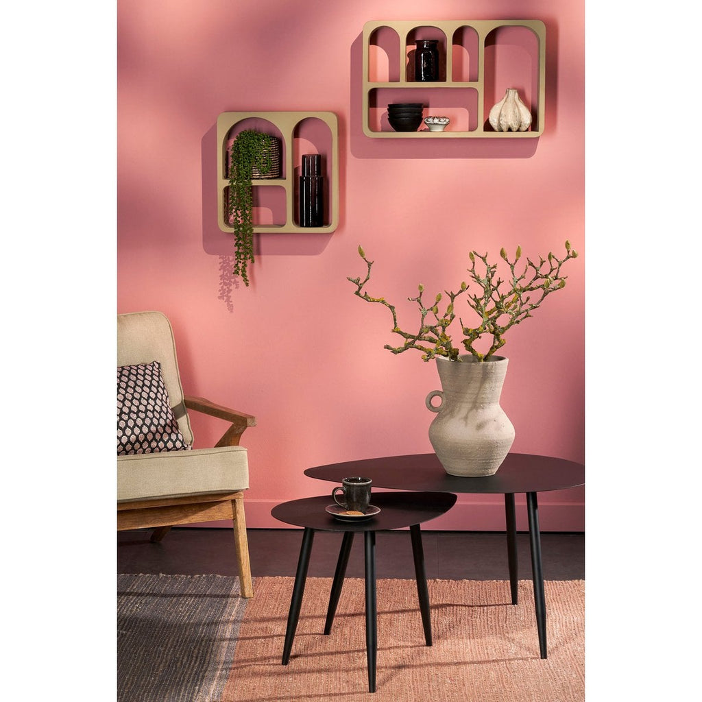 Bijzettafel set  Zwart