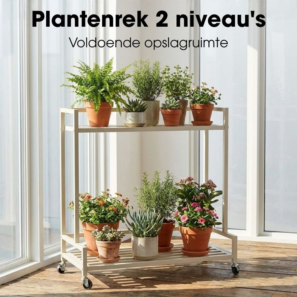 Plantenstandaard buiten Greenrax Gebroken wit