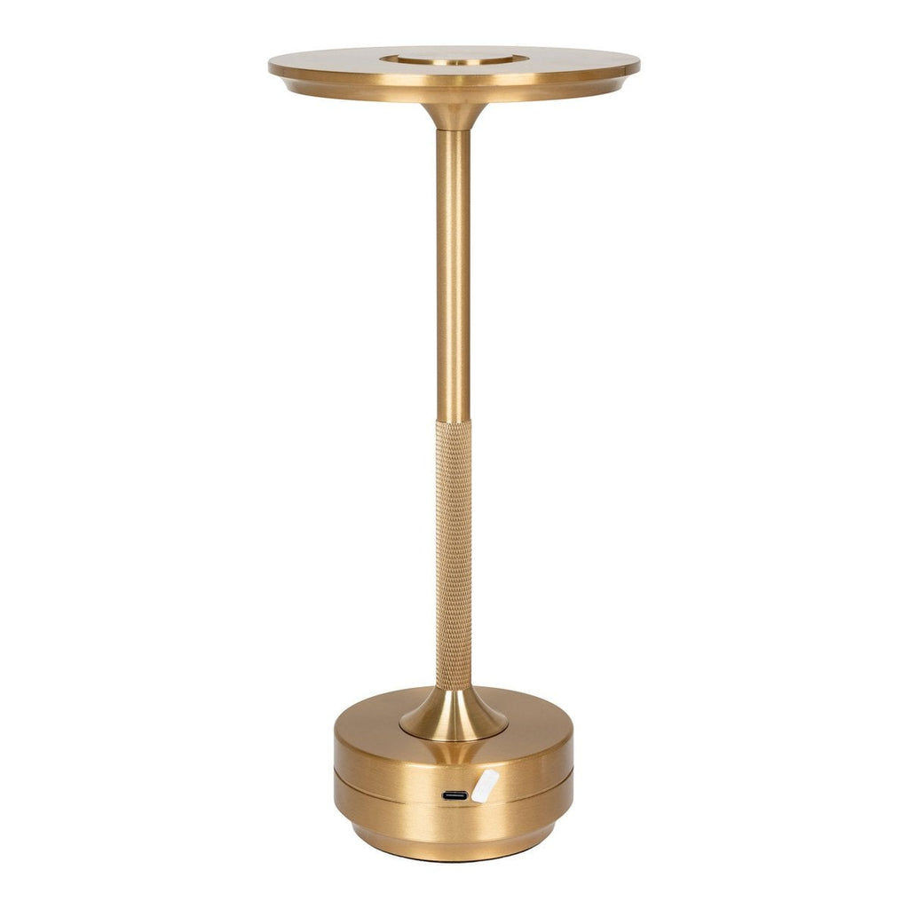 Lyneham LED-tafellamp - Messing, aluminium, 28,5 cm