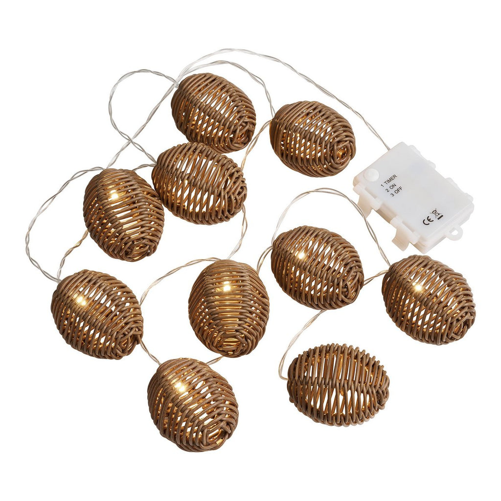 Carlisle LED Lichtslinger, polyrotan/metaal, natuur/zwart