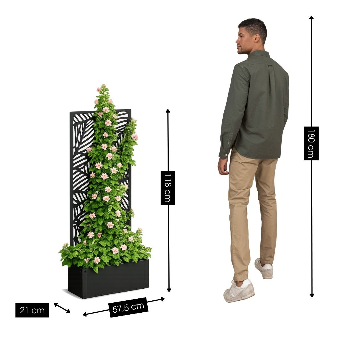 Plantenstandaard buiten Sapri Zwart