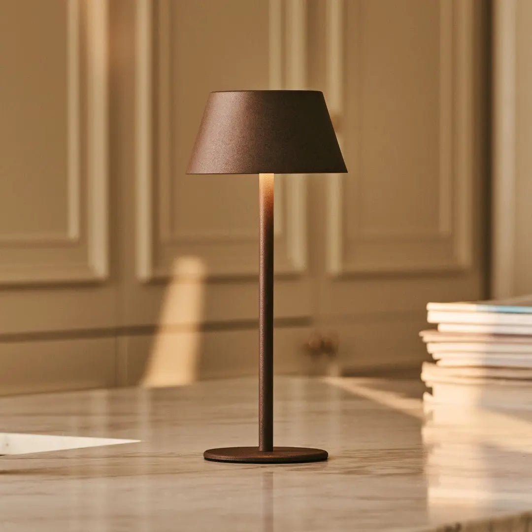 Milou Mokka Bruin Tafellamp zonder Kabel | Modern, design en 3 lichtmodi