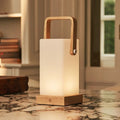 Harper Lichtbruine Houten Lamp | Draagbaar, oplaadbaar en veelzijdig