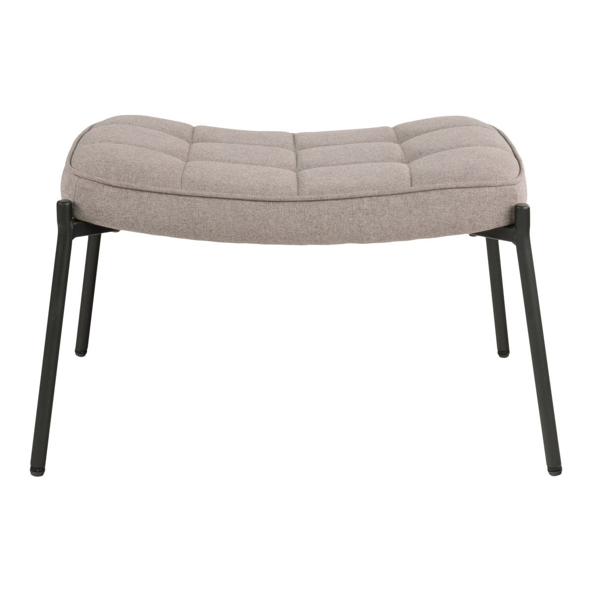 Glasgow Voetsteun - Steen, Polyester/Genenhout/Staal, 41x61x36 cm