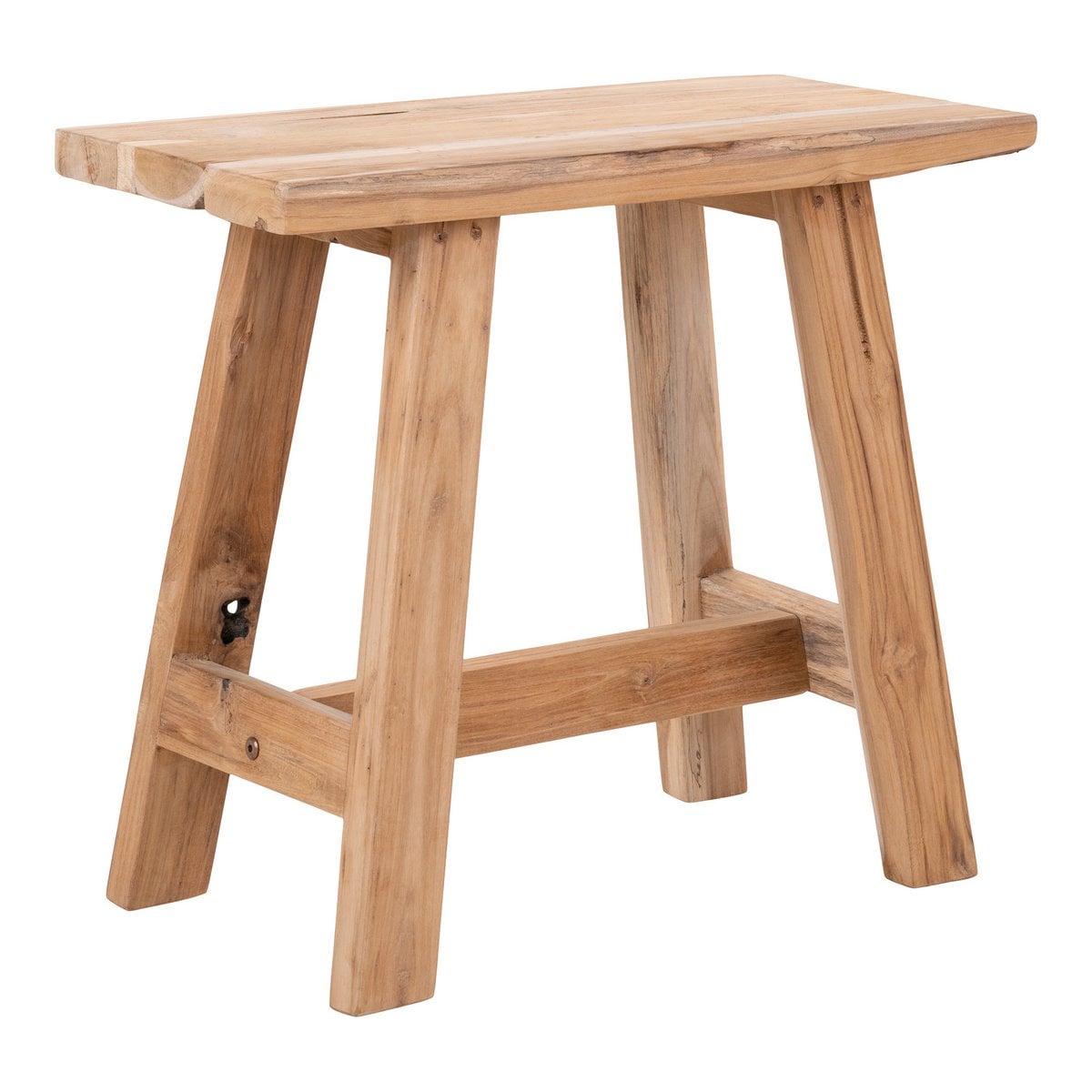Barcelona Bank - Natuurlijk, Teak, 50x25x45cm
