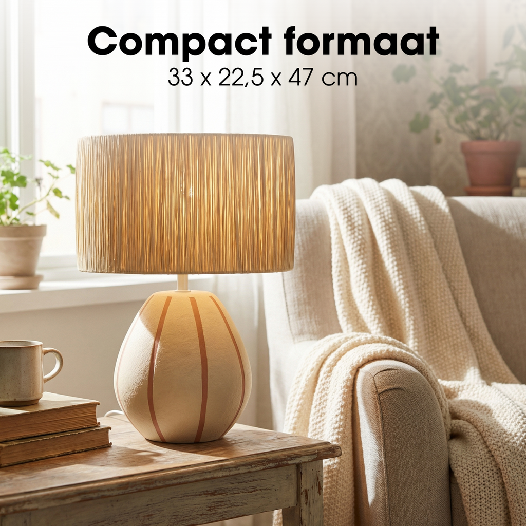 Tafellamp Denton Beige