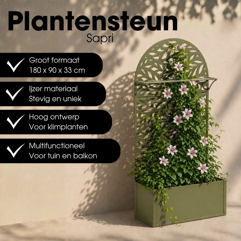 Plantenstandaard buiten Sapri Groen