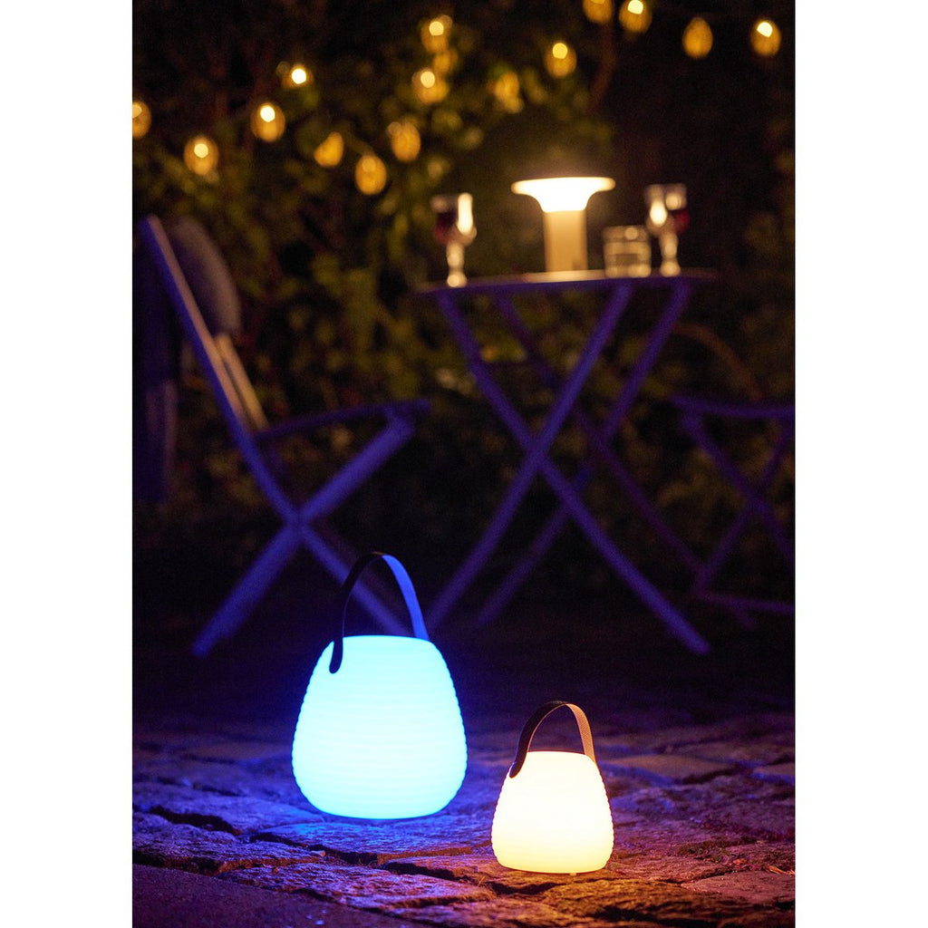 Derry LED-lamp, oplaadbaar, wit, ø21 cm
