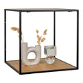 Vita Wandplank - eikenlook, zwart, 36x36x36cm