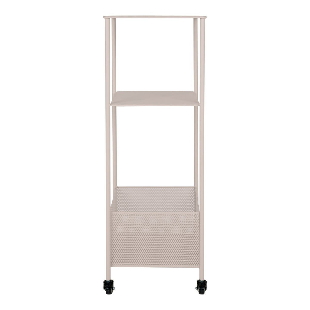 Torres Metalen Kar - Staal, Grijs, 3 planken, 35x35x100 cm