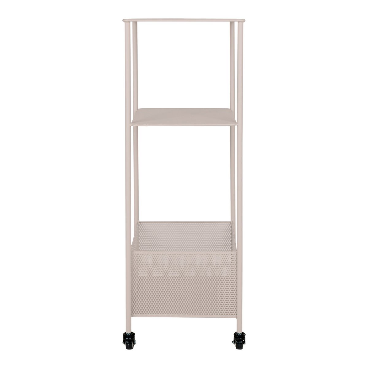 Torres Metalen Kar - Staal, Grijs, 3 planken, 35x35x100 cm