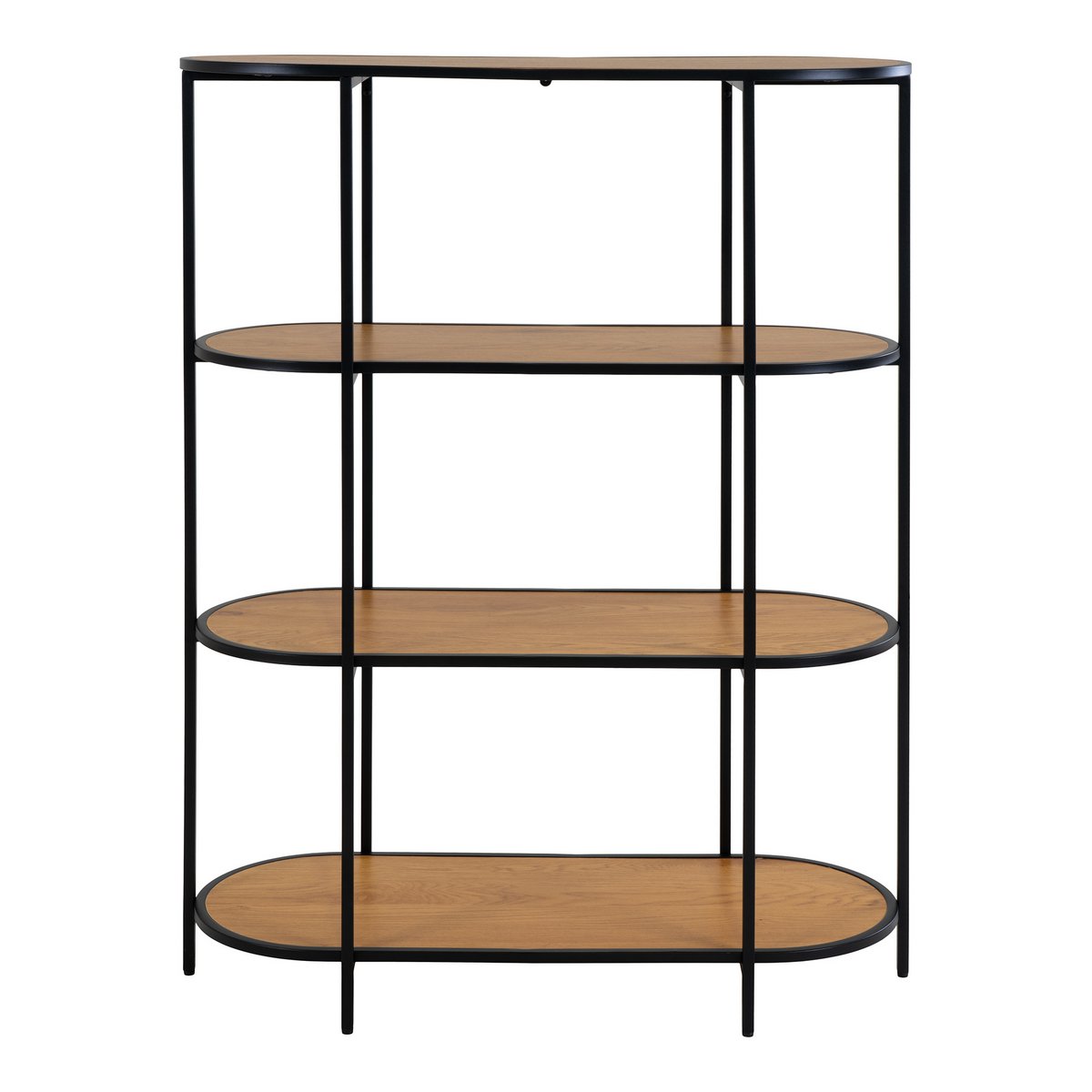 Vita Plank - eikenlook, zwart, 85x36x111cm