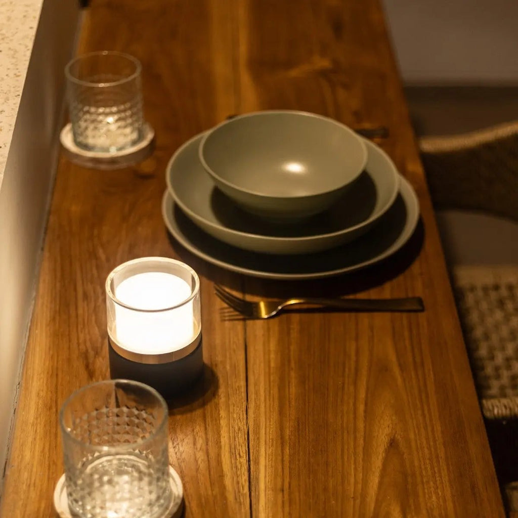 Leo Donkerbruin Draadloze Oplaadbare Lamp | Compact, dimbaar en USB-oplaadbaar