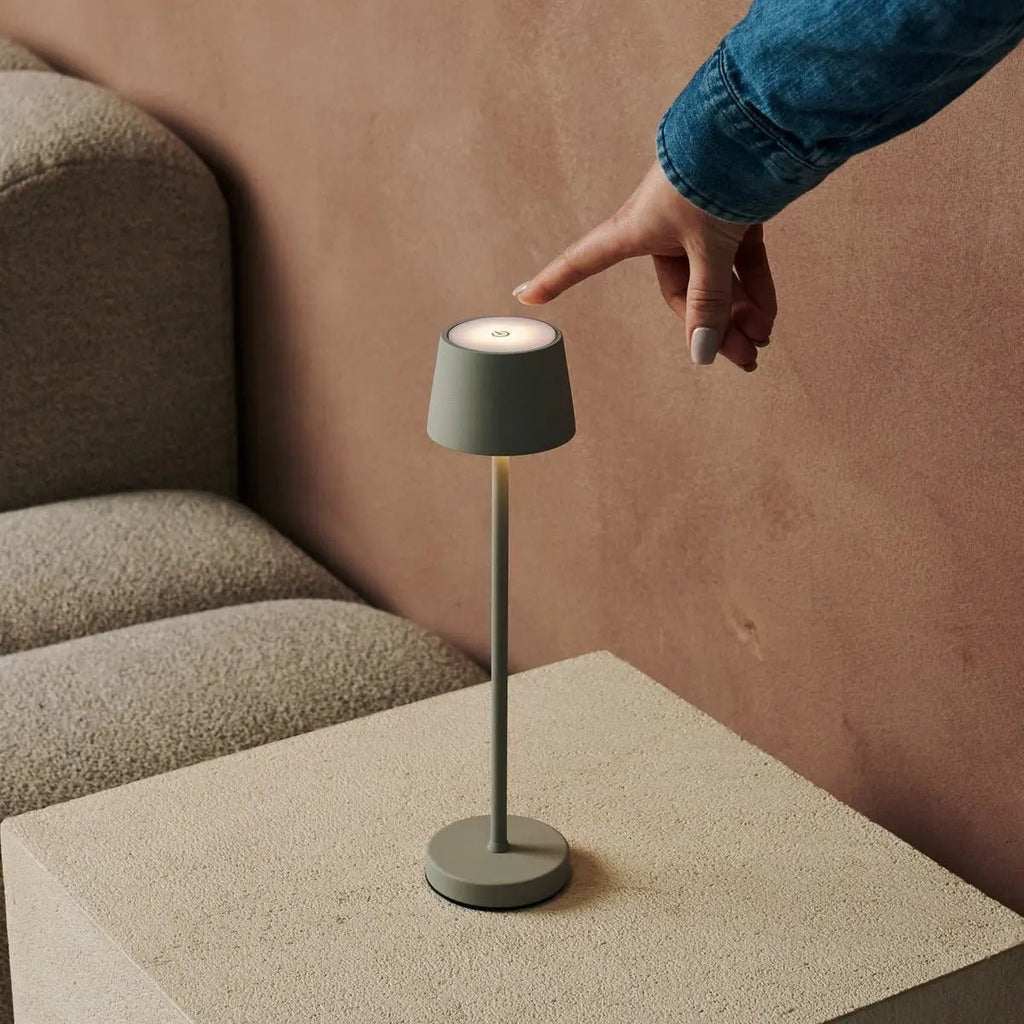 Vondel Mini Schaduwgrijs Snoerloze Lamp | Dimbaar en perfect voor horeca