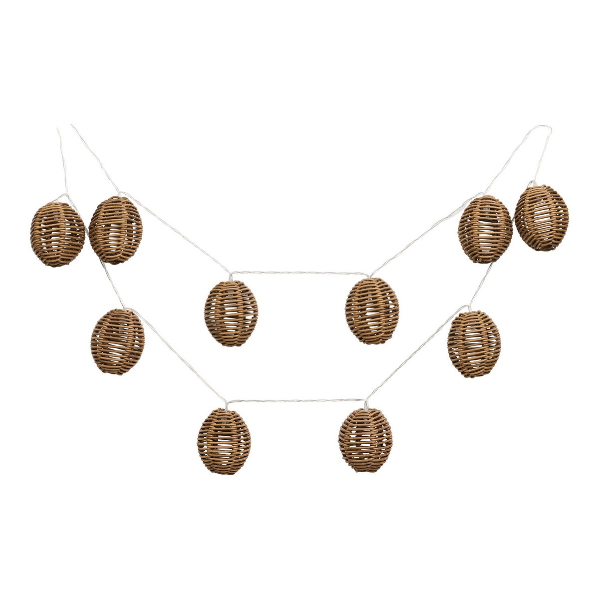 Carlisle LED Lichtslinger, polyrotan/metaal, natuur/zwart