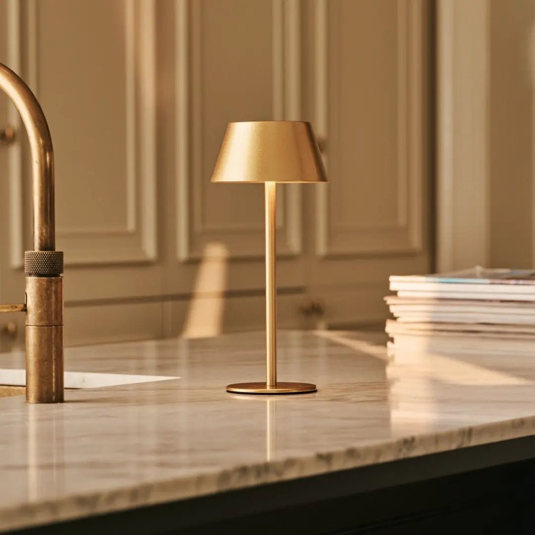Milou Gold Tafellamp zonder Kabel | Modern, design en 3 lichtmodi