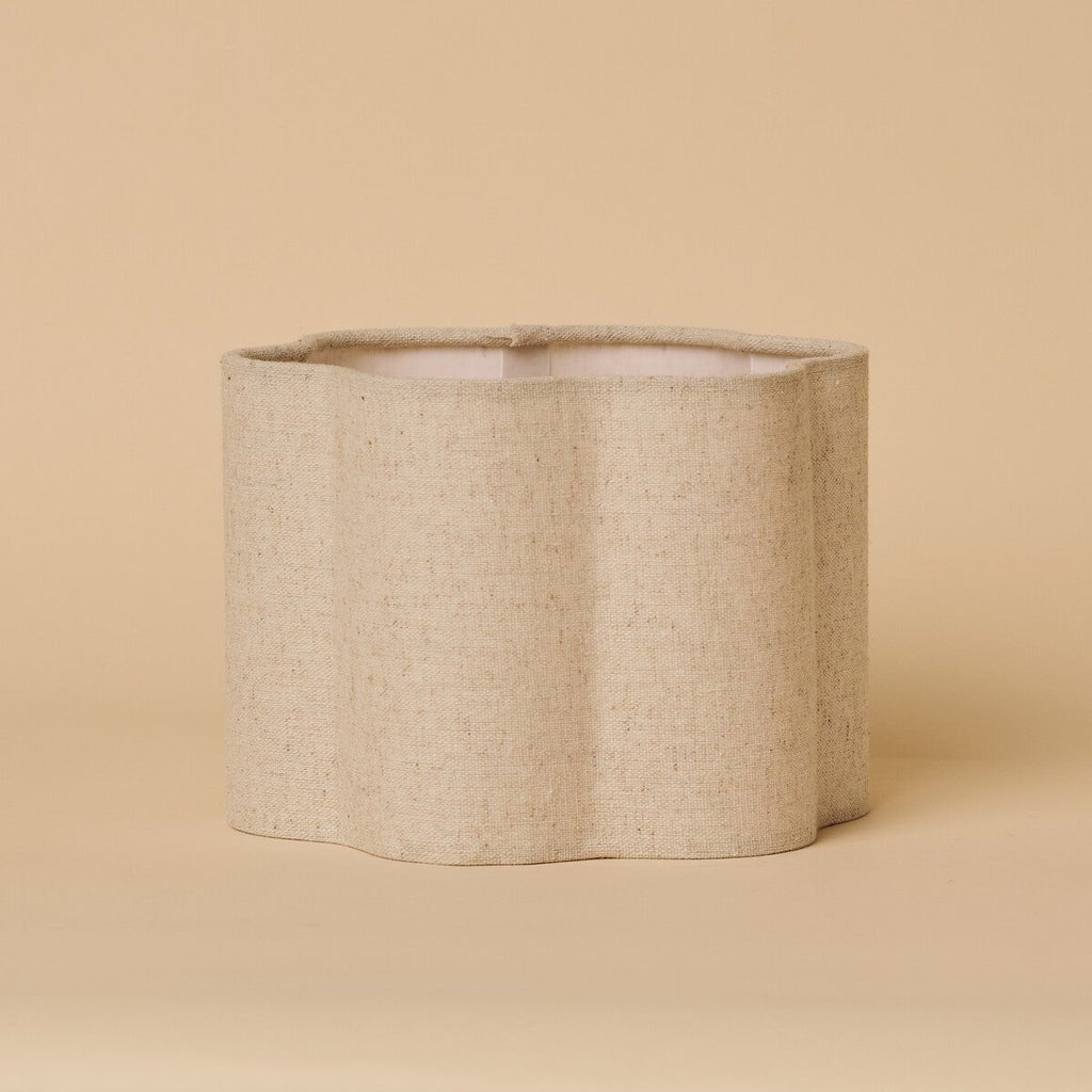 Bianca Light Brown Rechargeable Table Lamp | Stylish, Functional & Linen Blend