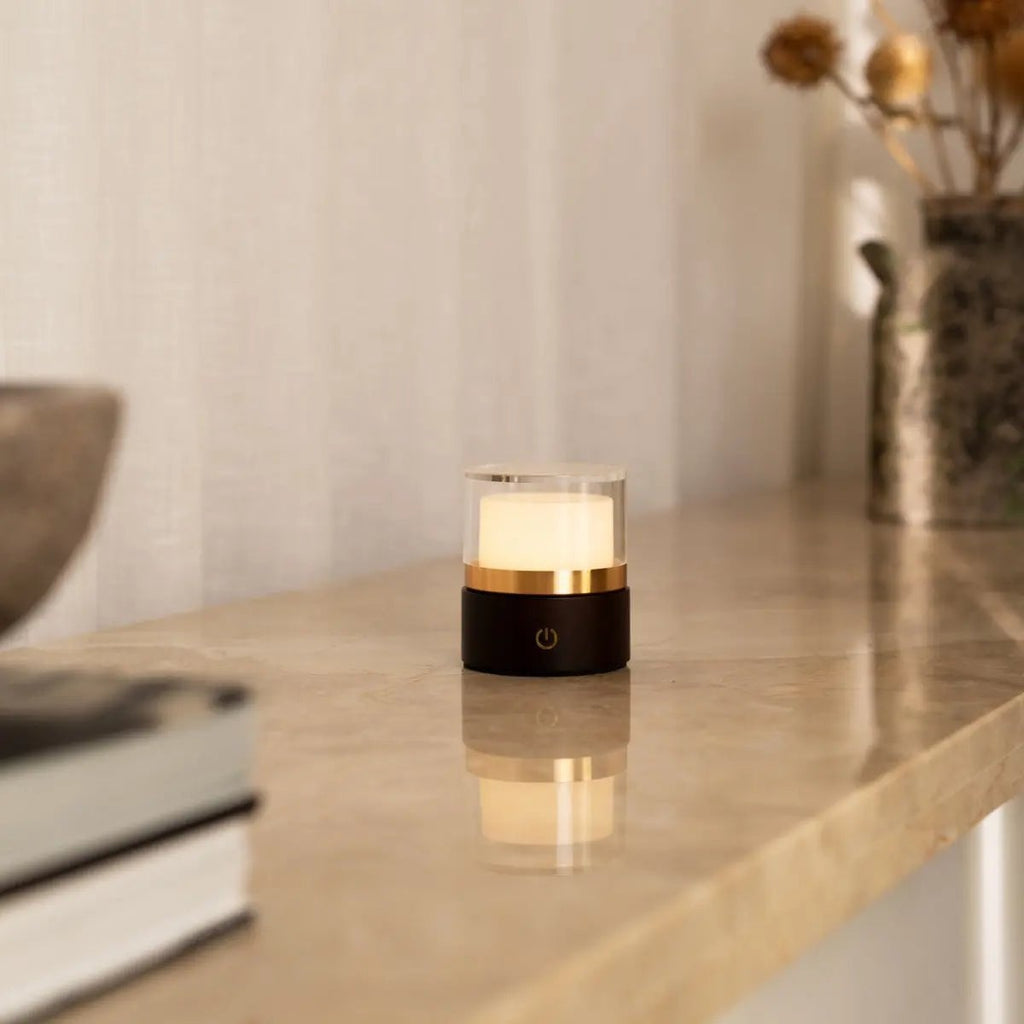 Leo Donkerbruin Draadloze Oplaadbare Lamp | Compact, dimbaar en USB-oplaadbaar