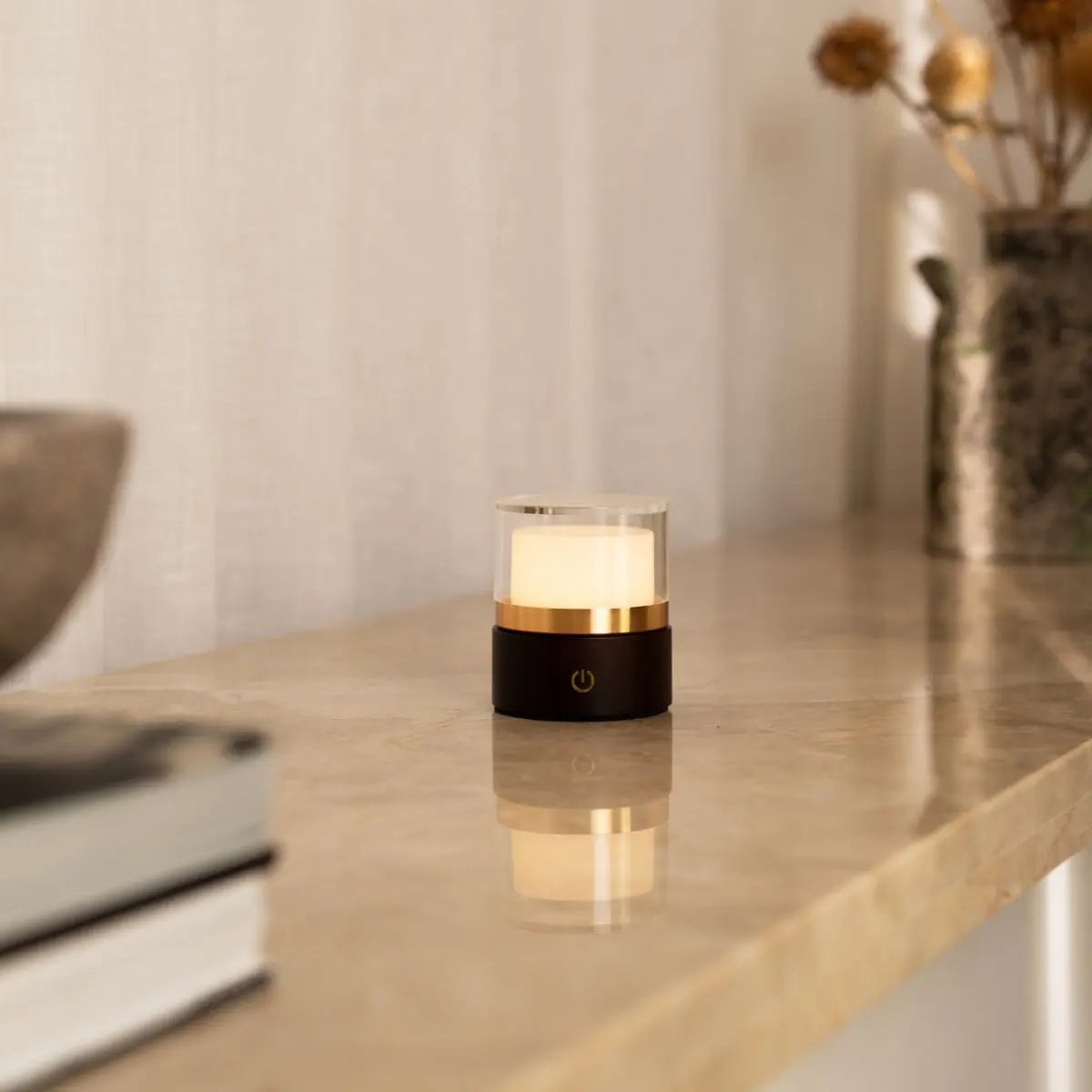 Leo Donkerbruin Draadloze Oplaadbare Lamp | Compact, dimbaar en USB-oplaadbaar