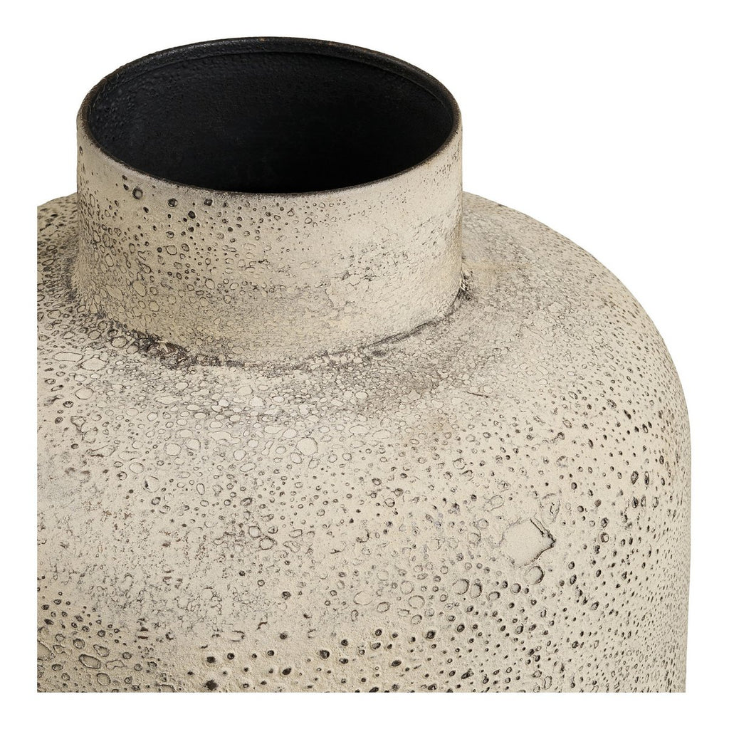 Hou Decoratieve pot, metaal, antiek beige, ø24x78,5 cm