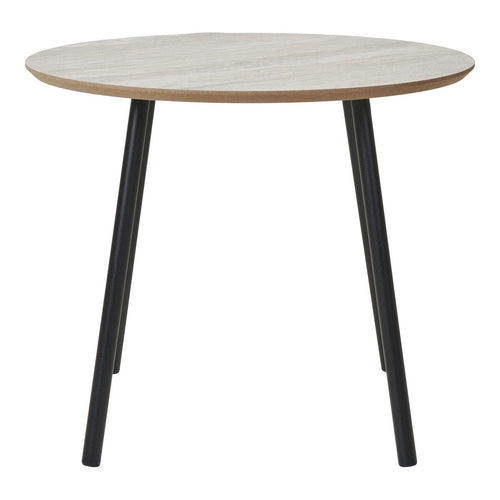 Aalst Salontafel - Zwart/Beige, Staal, MDF, Ø55x45cm