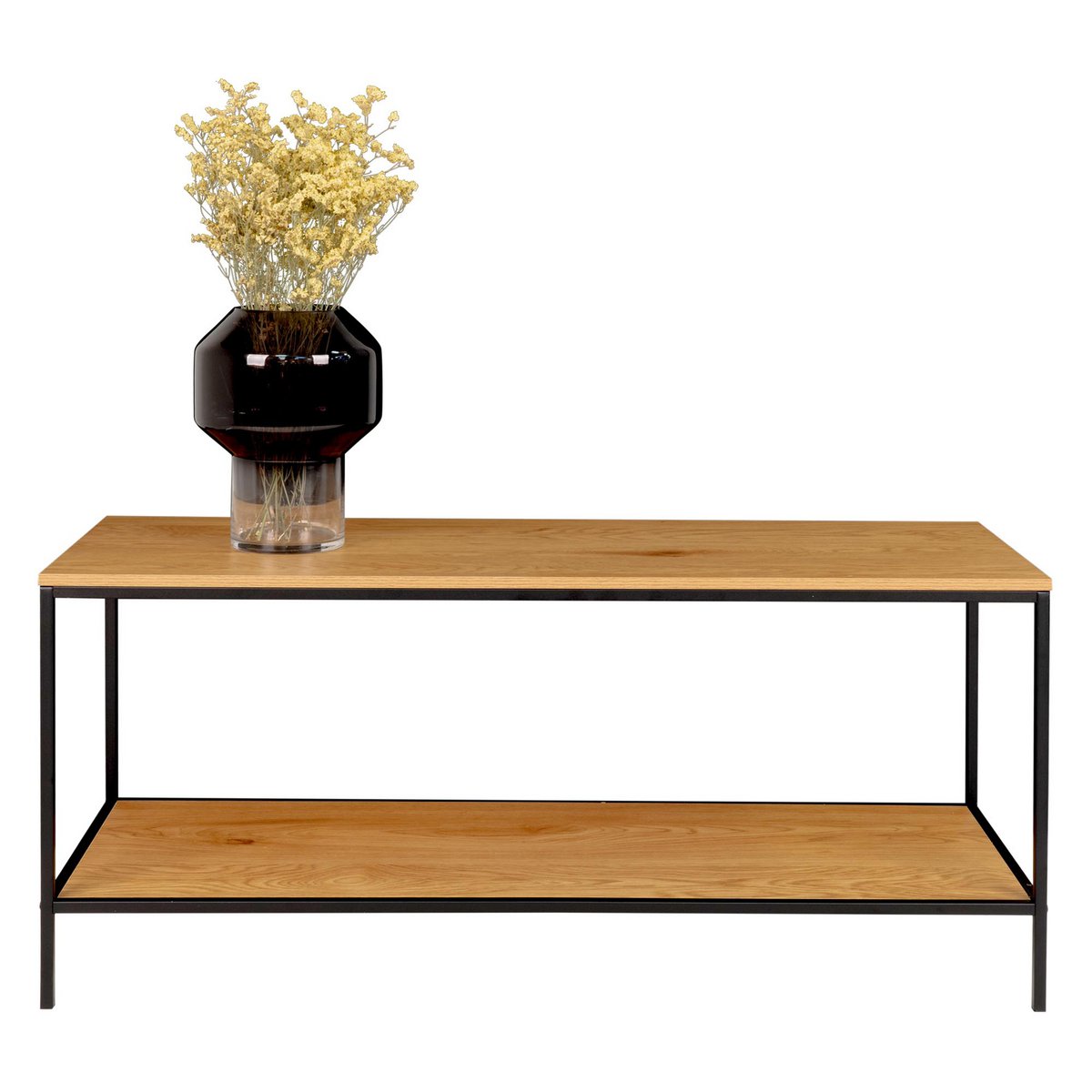 Vita TV-meubel - eikenlook, staal, 100x36x45cm