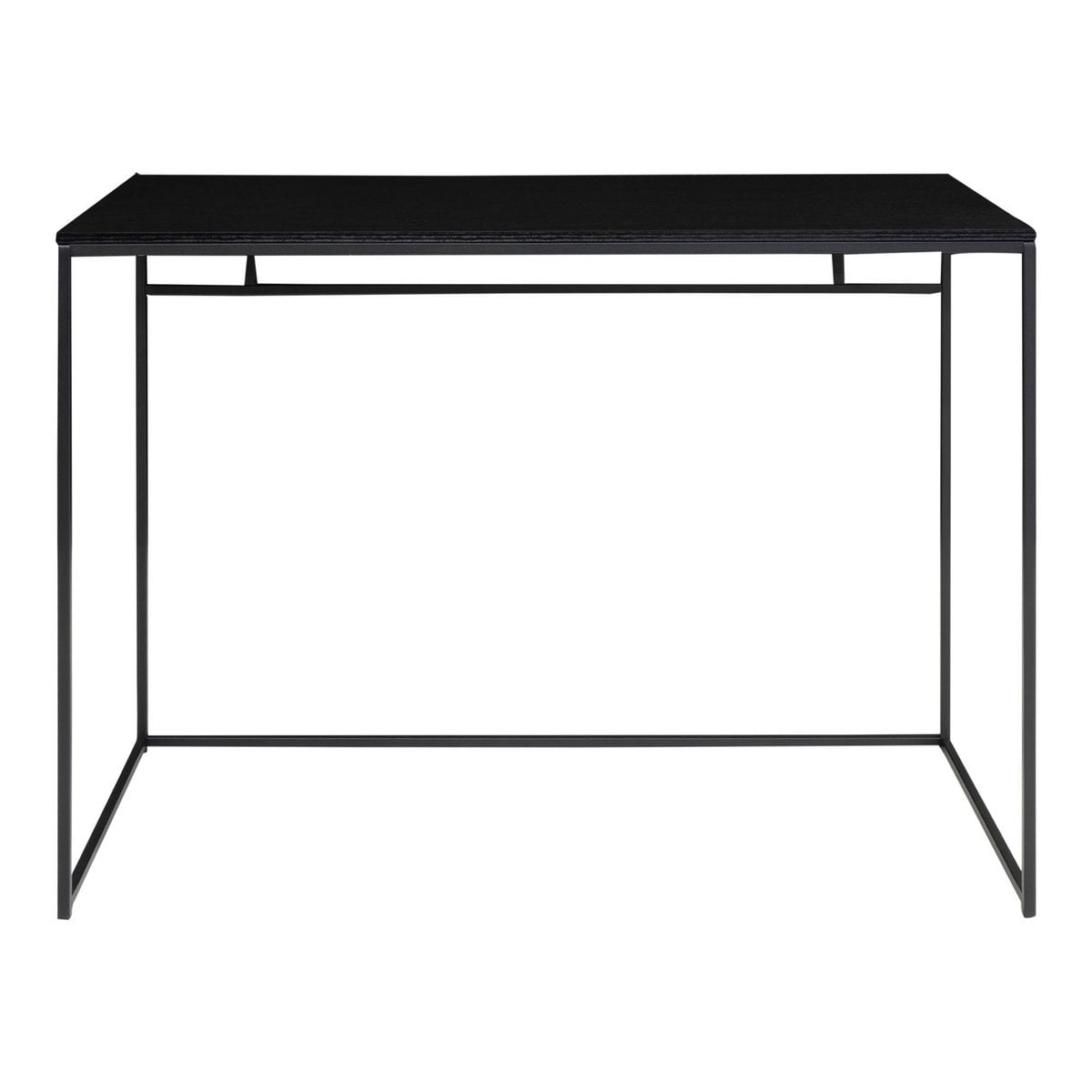 Vita Bureau - zwart, staal, 100x45x75cm