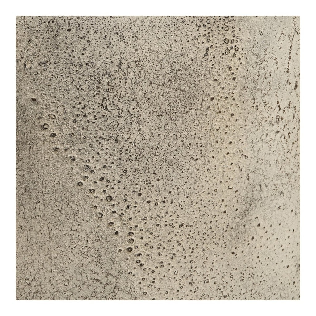 Hou Decoratieve pot, metaal, antiek beige, ø24x60,5 cm