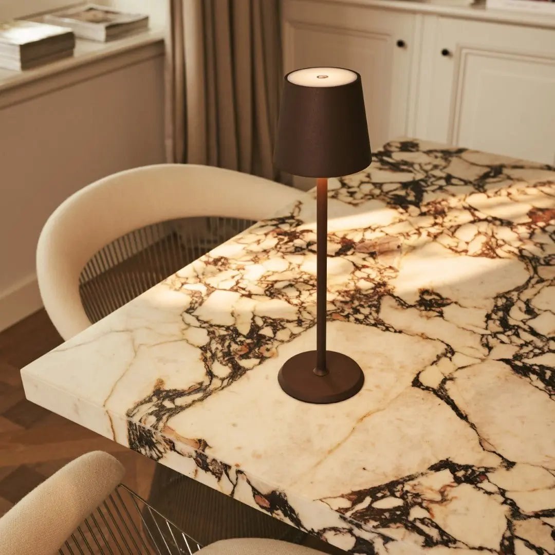 Jasper Mokkabruin Draadloze Lamp met Batterij | Dimbaar en 3 lichtniveaus