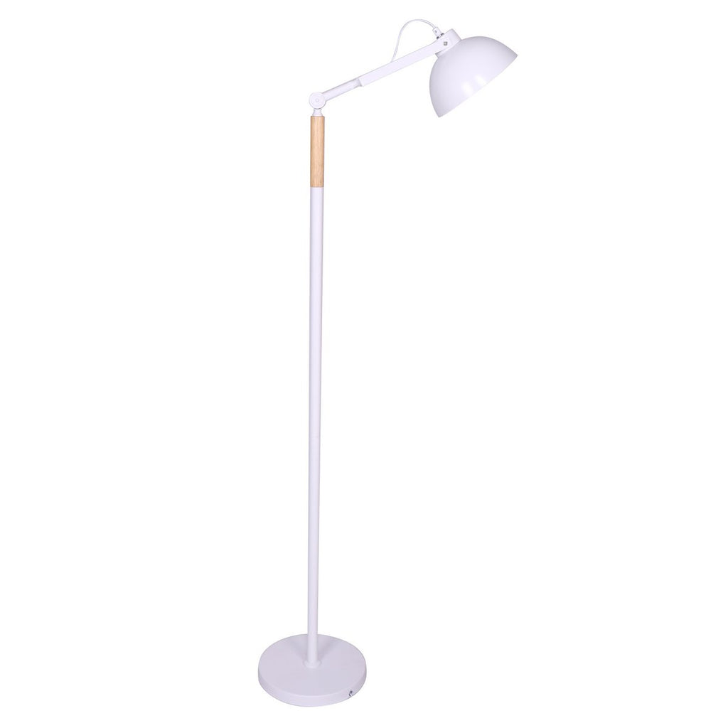 Vloerlamp Scandinavisch wit/naturel