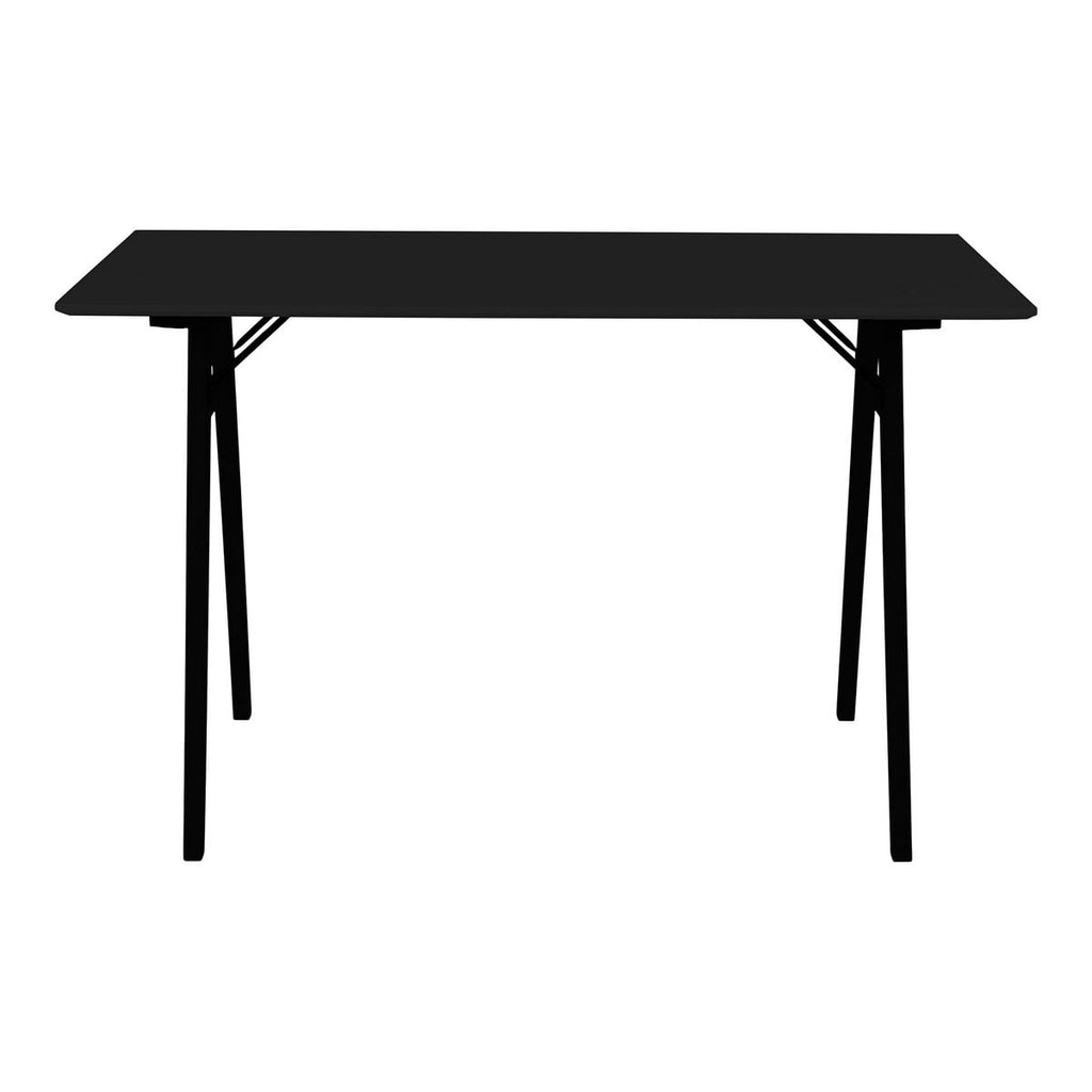 Vojens Bureau - Zwart, MDF/Rubberhout, 120x60x75 cm