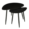 Bijzettafel set  Zwart