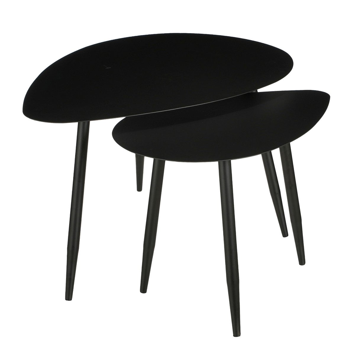 Bijzettafel set  Zwart