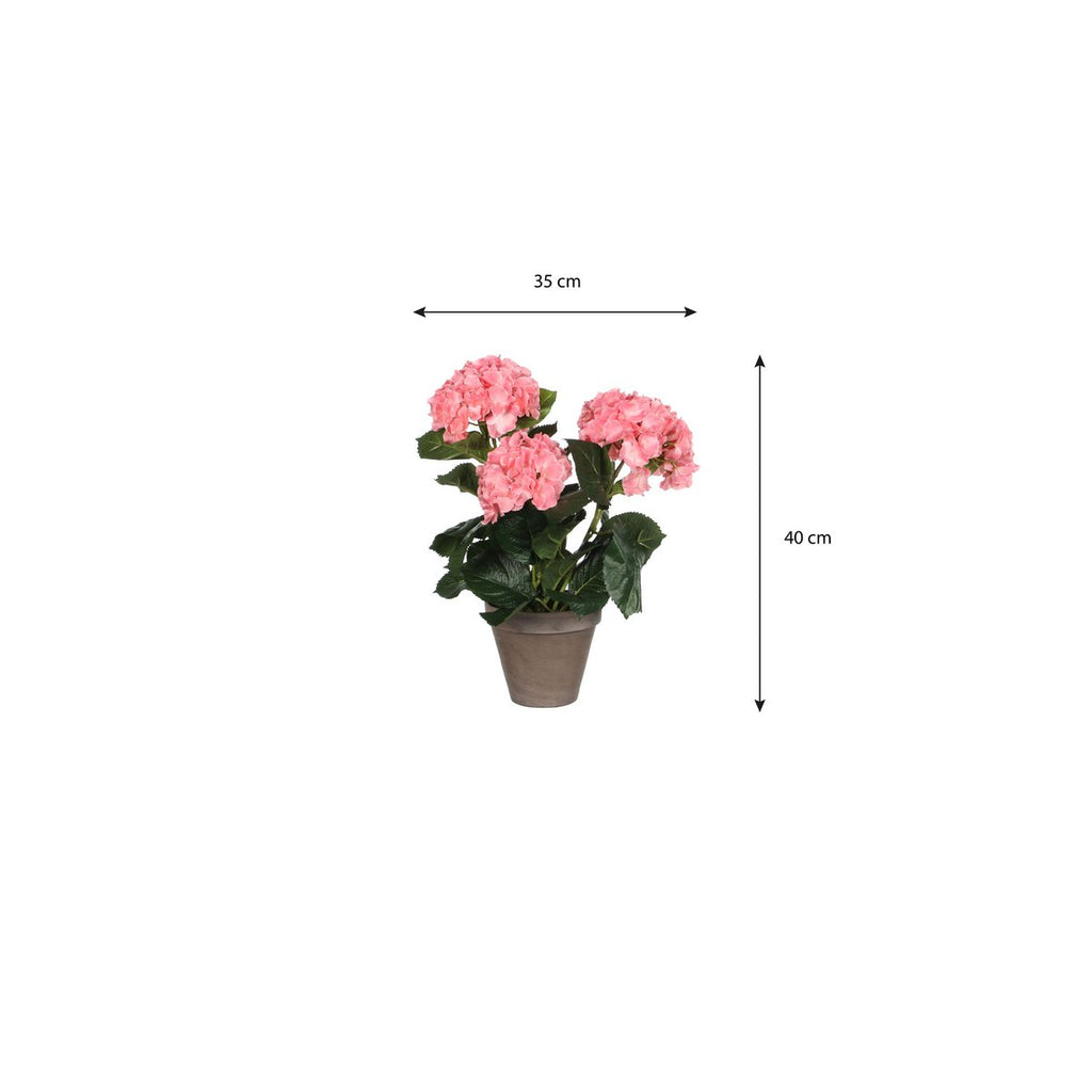 Kunstplant Hydrangea Roze