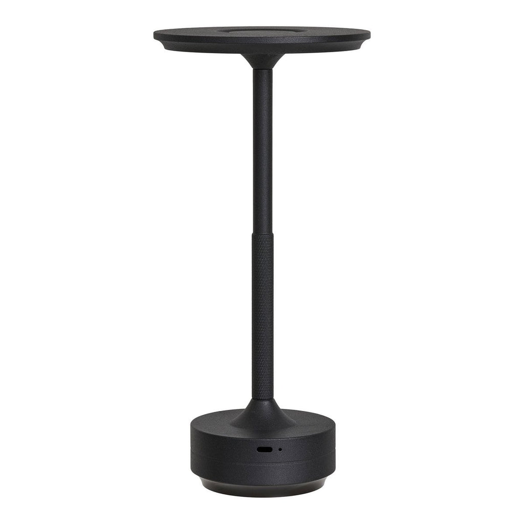 Lyneham LED Tafellamp - Aluminium, Zwart - 13x13x28,5 cm