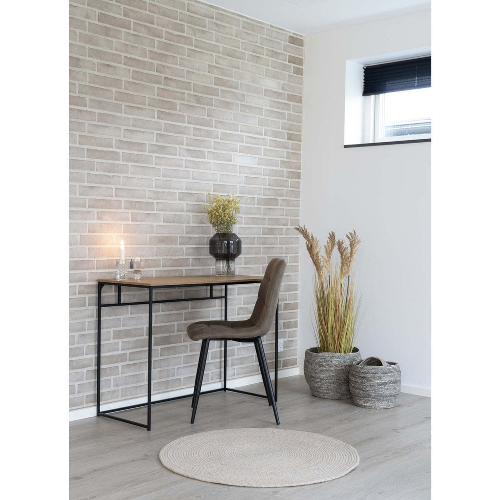 Vita Bureau - eikenlook, zwart, 100x45x75cm