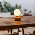 Morris Lichtbruine Oplaadbare Lamp | Stijlvol, draadloos en duurzaam ontwerp
