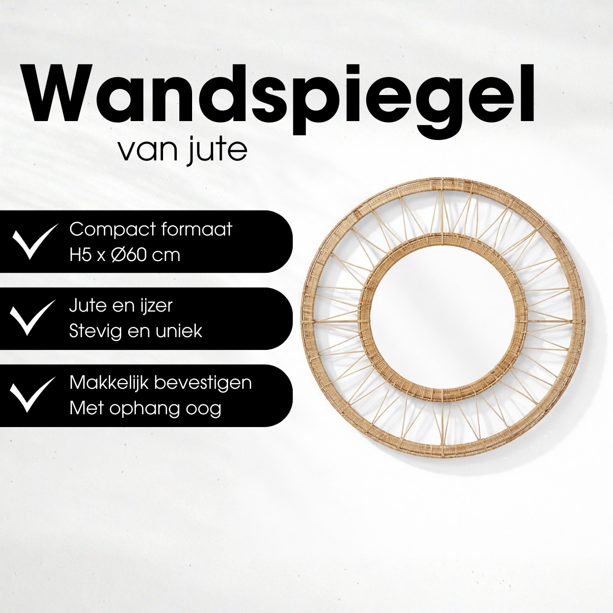Wandspiegel Ludy Lichtbruin