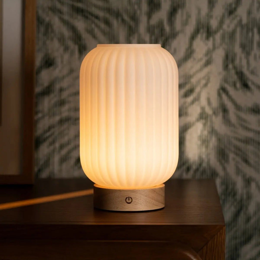 Lilly Lichtbruine Unieke Oplaadbare Lamp | 3 lichtmodi, dimbaar en batterijduur van 100 uur