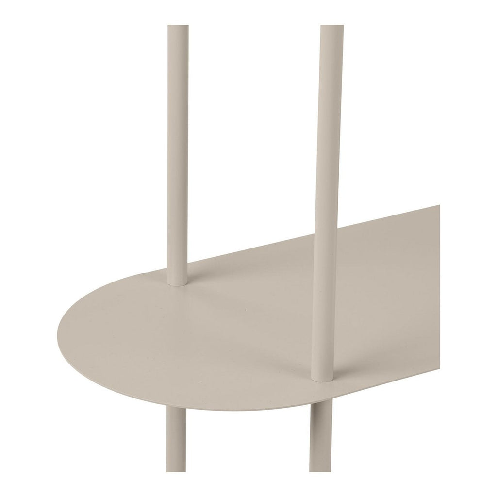 Rieti Open kast, 4 planken, metaal, zand, 31x118x97 cm