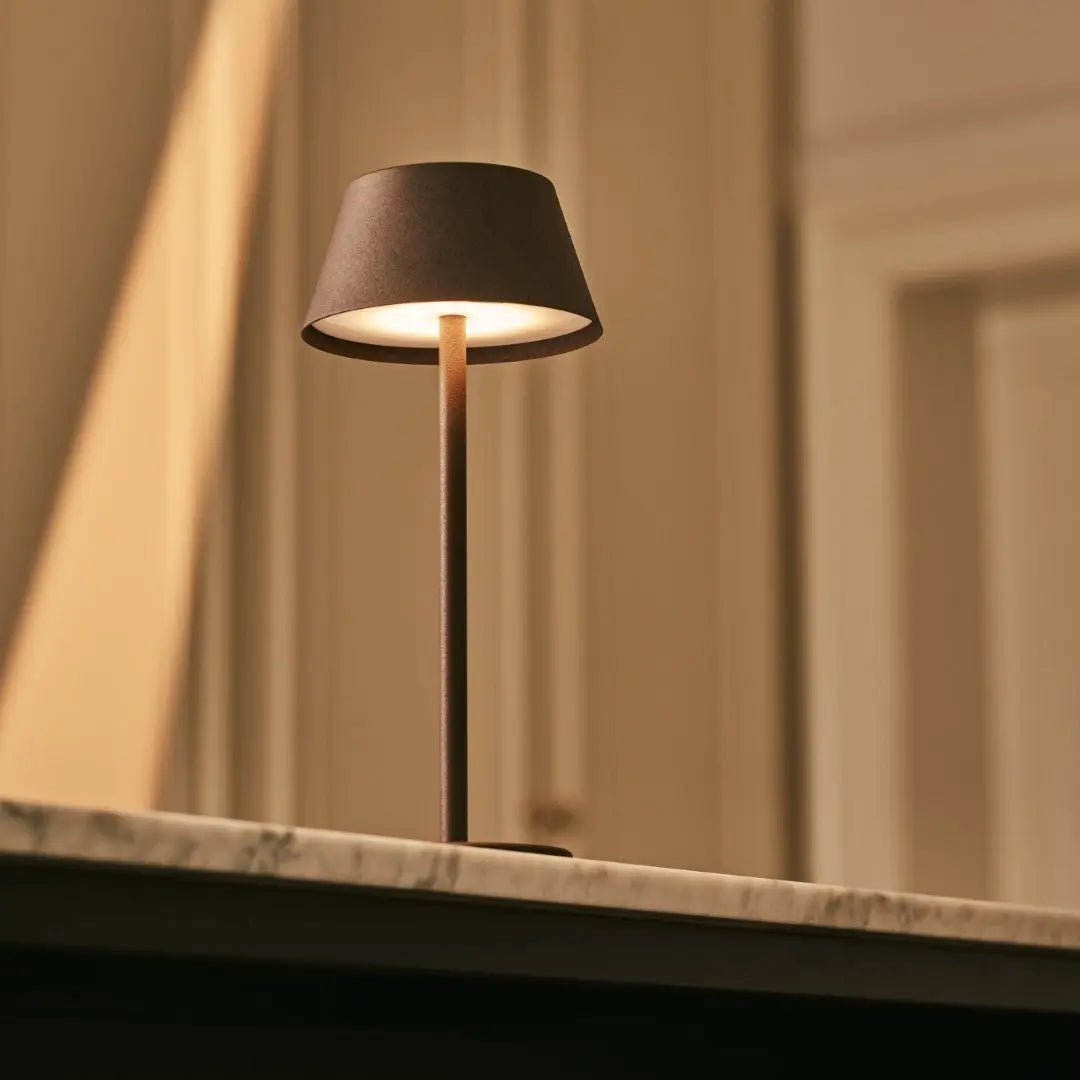 Milou Mokka Bruin Tafellamp zonder Kabel | Modern, design en 3 lichtmodi