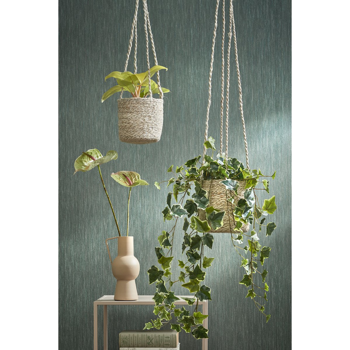 Kunst hangplant Ivy Groen