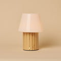 Lex Light Brown Rechargeable Table Lamp | Stylish, Cordless & 3 Light Modes