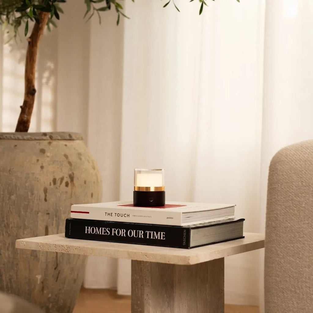Leo Donkerbruin Draadloze Oplaadbare Lamp | Compact, dimbaar en USB-oplaadbaar