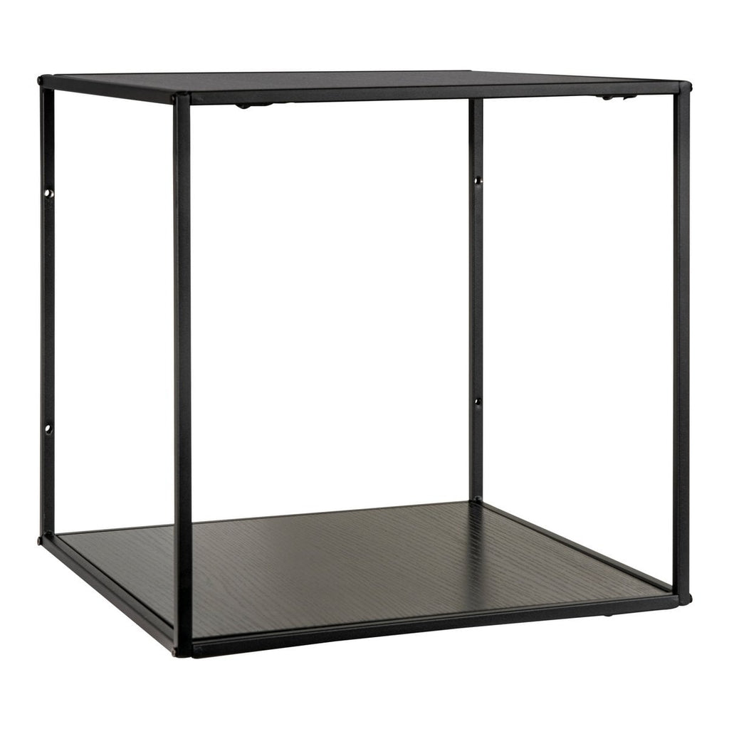 Vita Wandplank - zwart, staal, 36x36x36cm